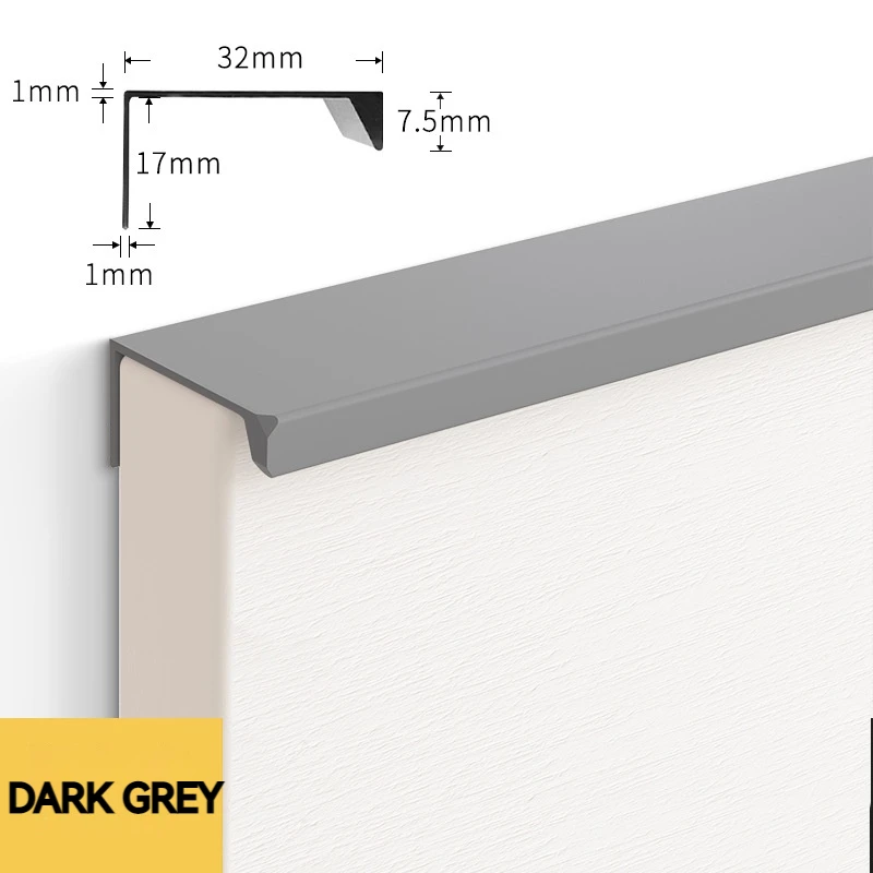 

Скрытая ручка из алюминия черная