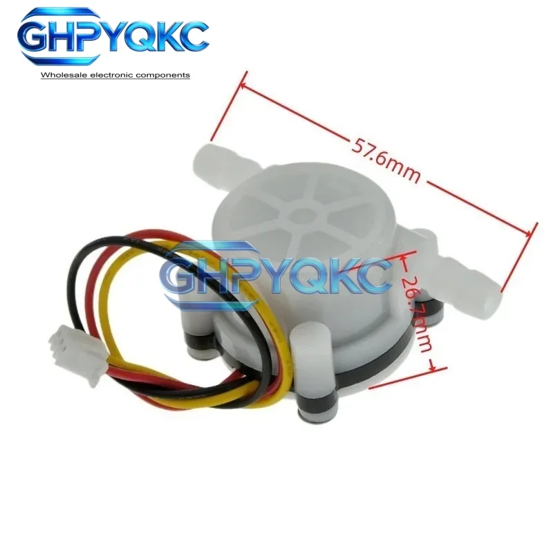 Датчик-измеритель расхода водыкофе GHPYQKC YF-S401 (0,3-6 лмин) с датчиком Холла для очистителей воды (art.: 3920db64745fe) - 3920db64745fe
