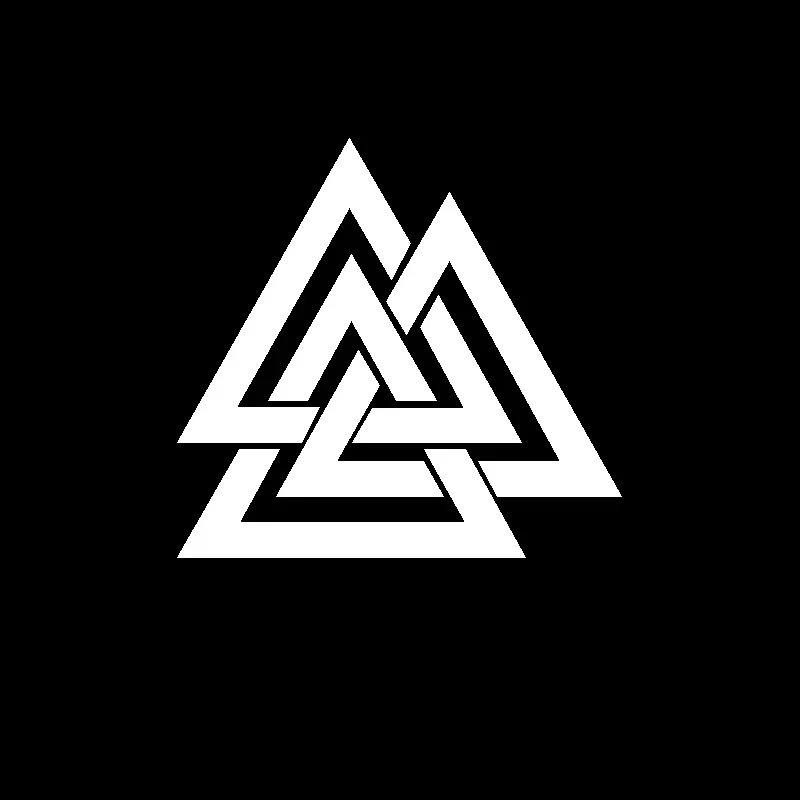 

Виниловая наклейка для автомобиля Valknut, языческая наклейка Odin Asatru Norse Viking, декор для окон автомобиля, наклейки для ноутбука, украшение для Apple MacBook