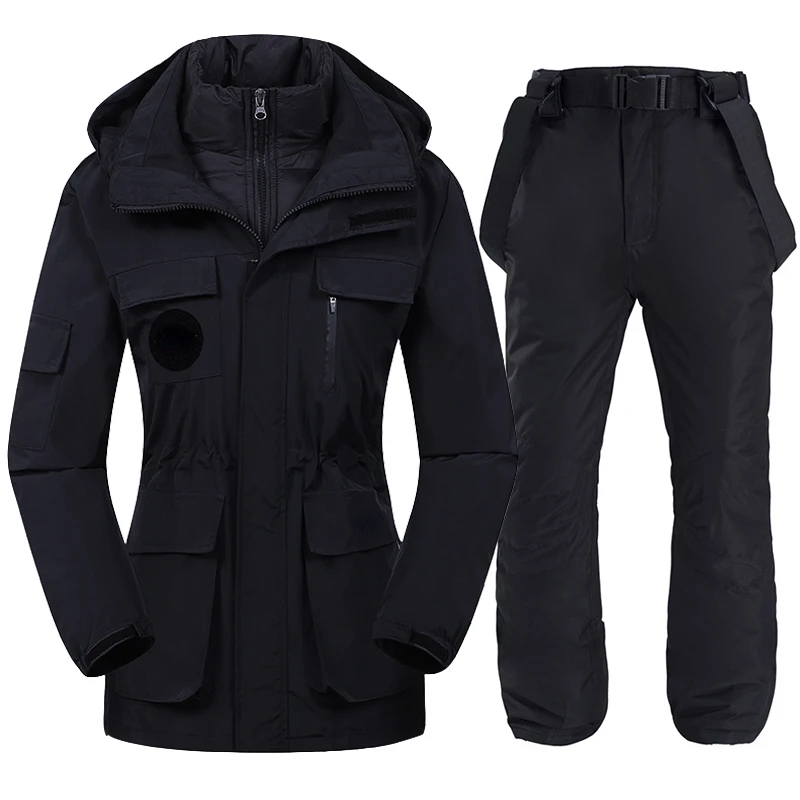 

2022 Latest Ski Suit Women Winter Down Jackets Waterproof Windproof Women's Snow Outfit Outdoor Thermal Warm Ski Pants Equipment