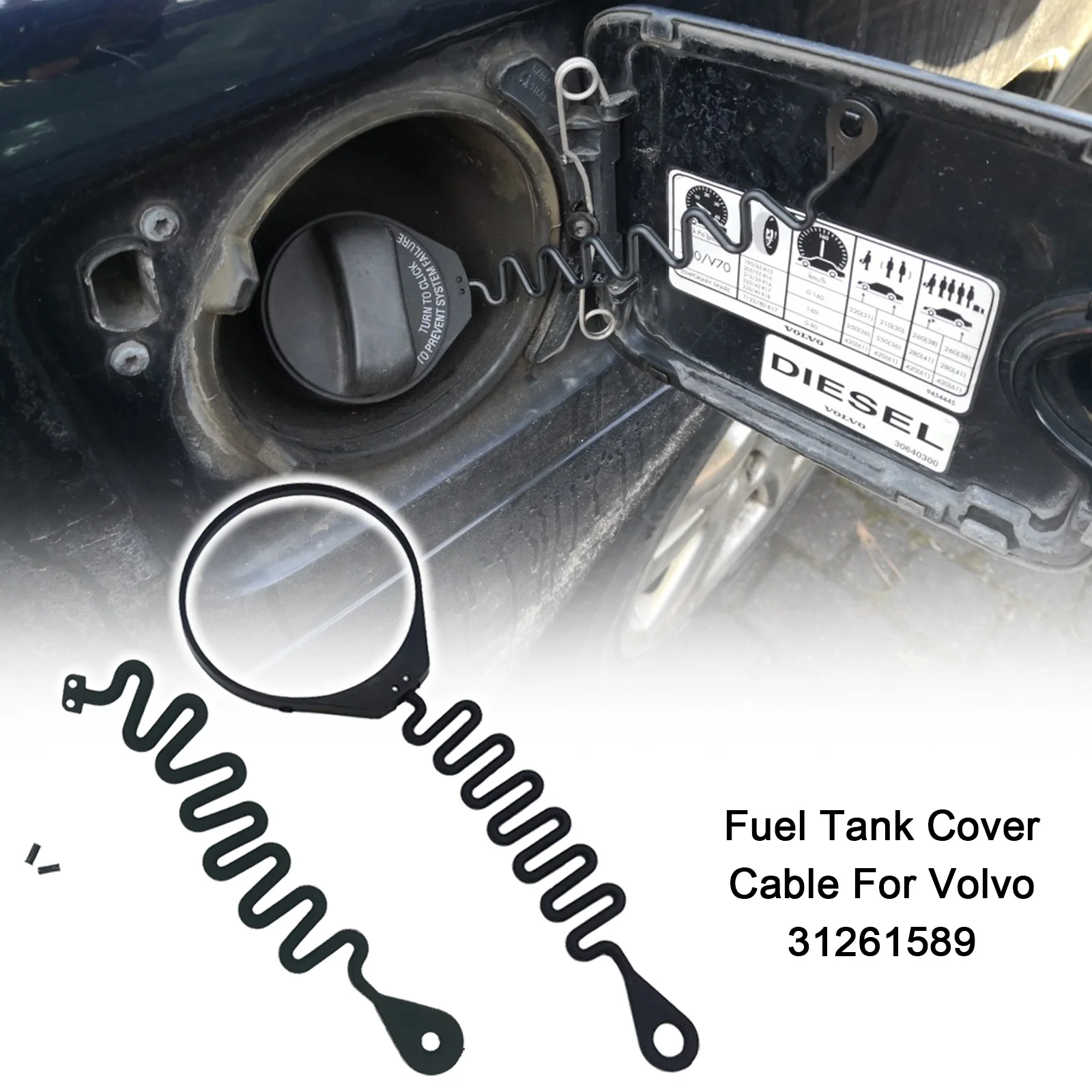 

Новая крышка топливного бака, линейный провод, провод, канат для бензинового дизельного топлива, бензинового топлива 31261589 для Volvo S80 S40 S60L XC60 XC90 S40 V40 C30 C70