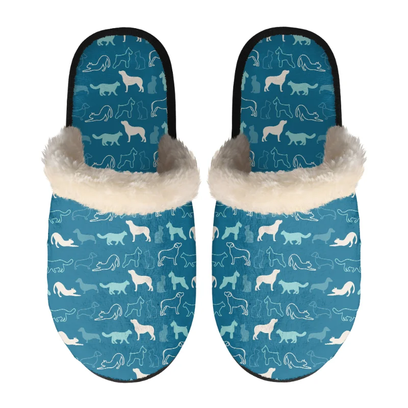 

Personalized Women Slippers Men Shoes For Logo Customize Photo Winter Customization Home Indoor Male Soft Cozy