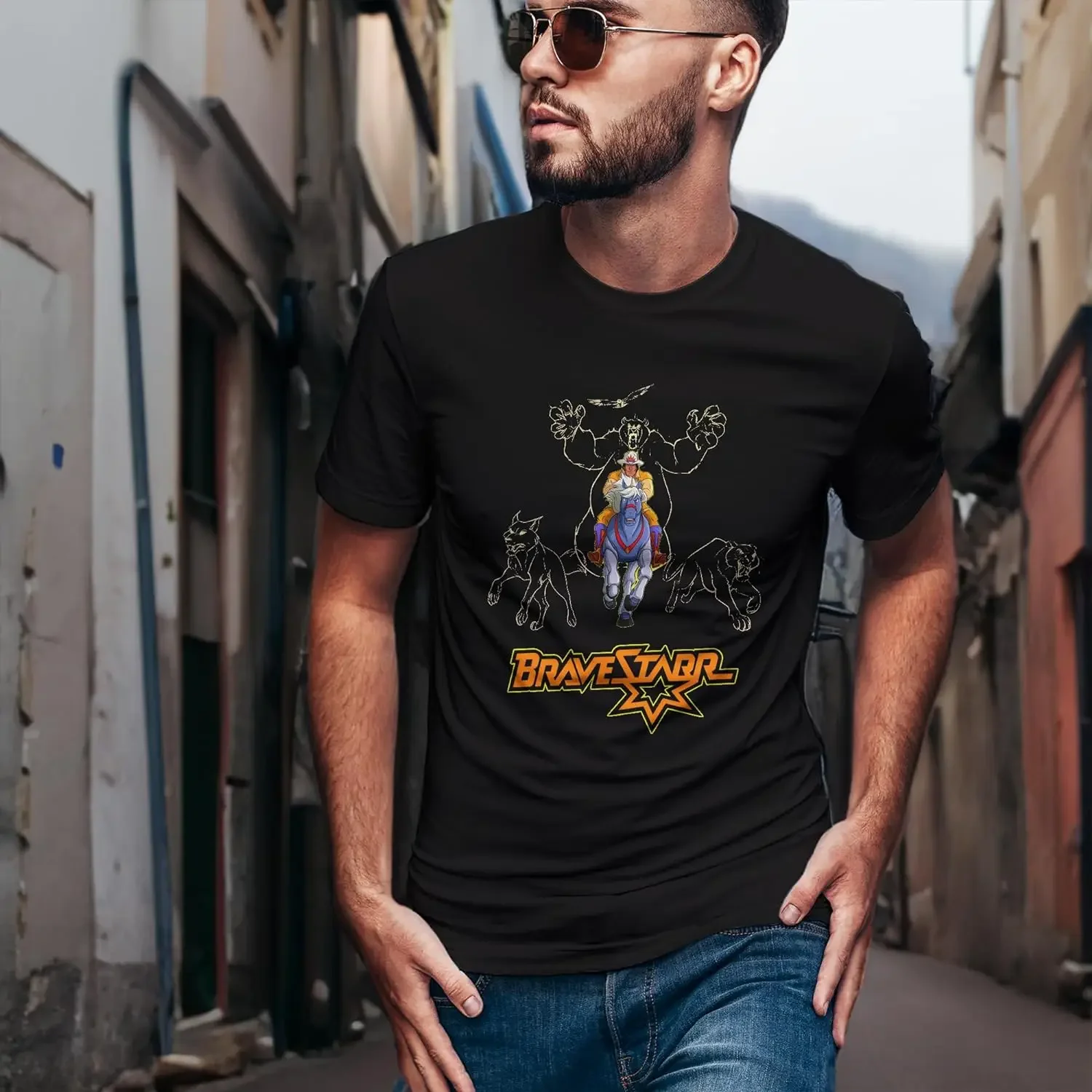 Фото Футболка Bravestarr для больших событий, рубашки для женщин и мальчиков, подарок для друзей и девушек, рубашка, футболка унисекс, короткая Новинка, семейная, многоцветная №4