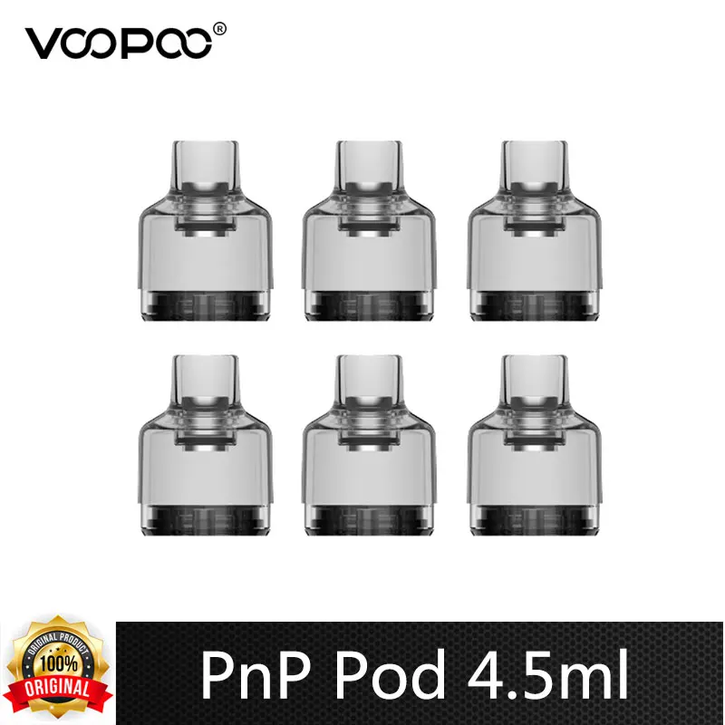 

Оригинальный картридж Voopoo PnP, емкость 4,5 мл, пустой картридж для Drag X / Drag S, электронная сигарета, Атомайзер