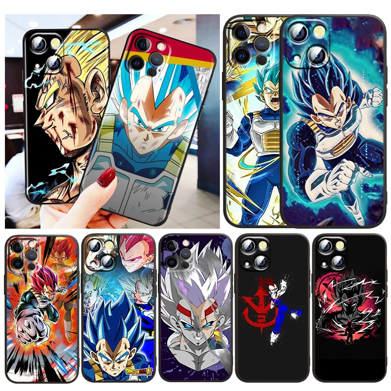 

The Dragon Ball Vegeta IV For Apple iPhone 13 12 Pro Max Mini 11 Pro XS Max X XR 6 7 8 Plus 5 SE2020 Black Soft Phone Case