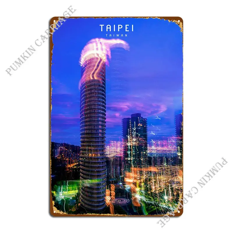 Металлический знак в Тайбэе, индивидуальный Настенный декор для кинотеатра, фотопостер