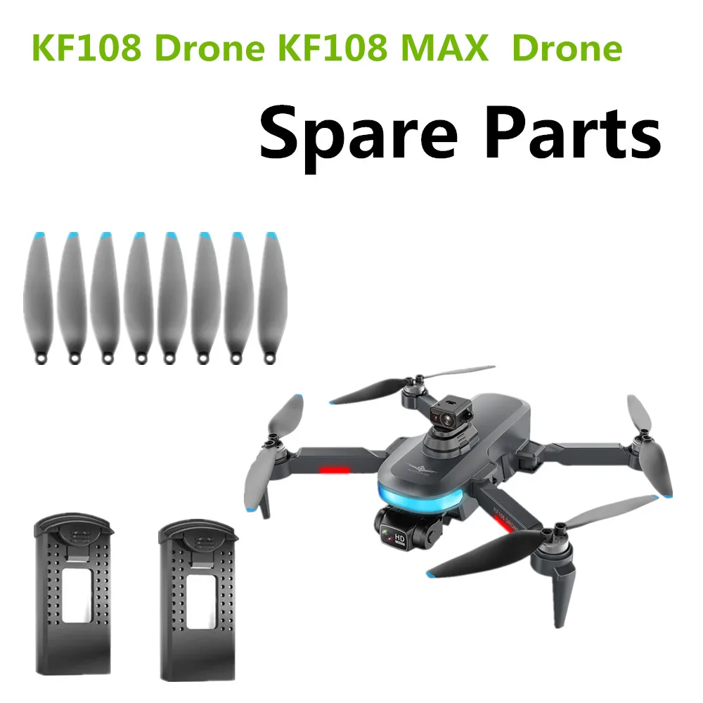 

7.4V 1400Mah Original Battery For KF108 Drone Accessories KF108 MAX Battery Propeller Blade and USB Line Spare