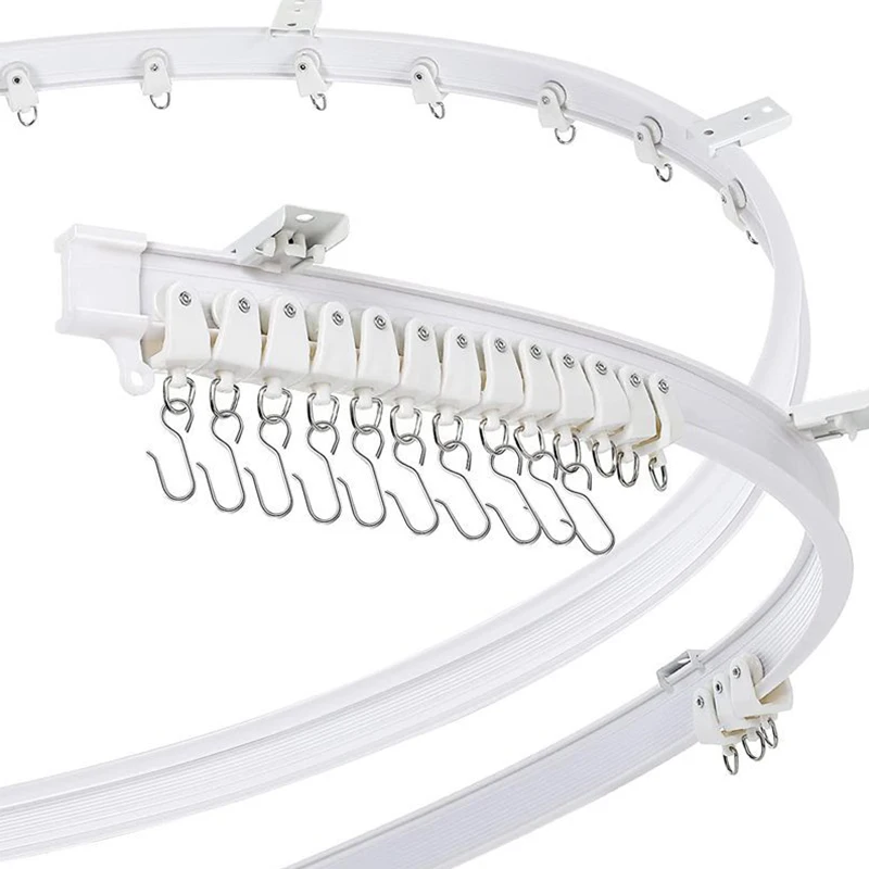 Гибкая Сгибаемая потолочная занавеска 1/2/3/5 м бесшумная для спальни балкона