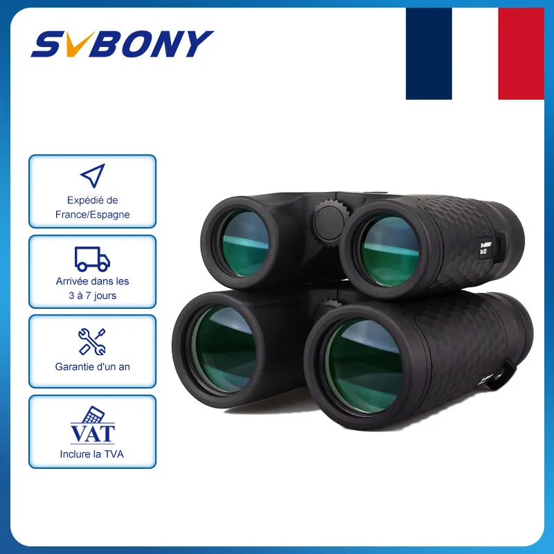 Svbony Sv30 8×3 10×42 Foco Fixo Binóculos à Prova Impermeável Água Poderoso Telescópio Telhado Prisma para Acampamento Caminhadas para Prepper Telescópio e binóculos