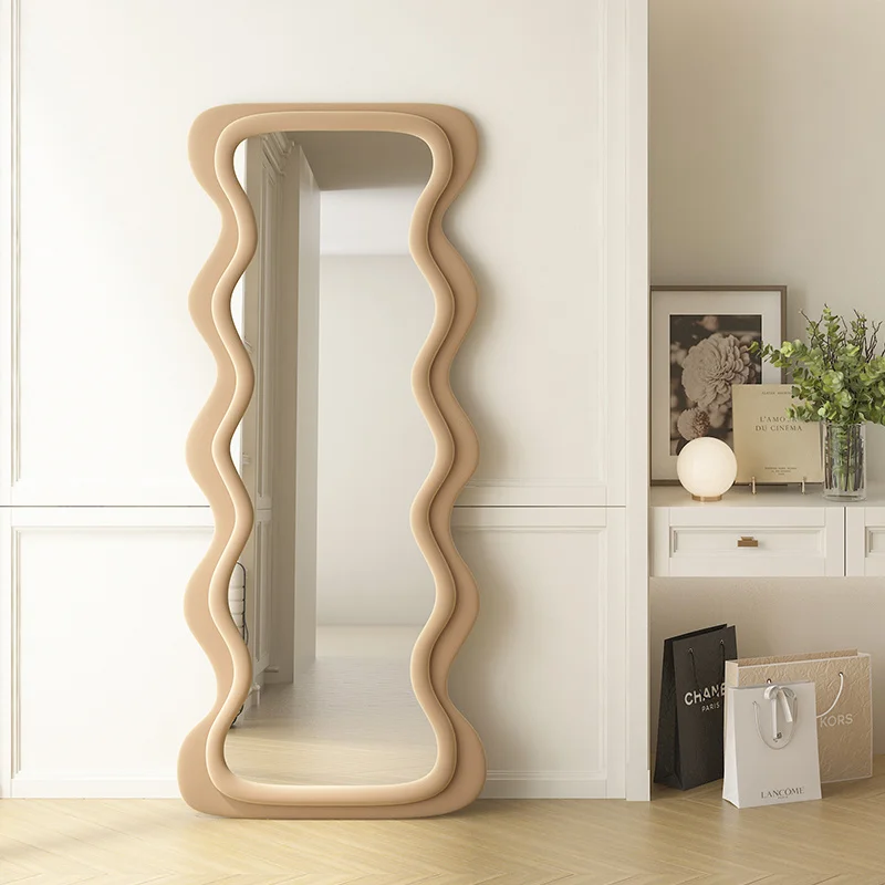 

Standing Bedroom Mirror Aesthetic Korean Nordic Standing Wall Art Mirror Full Length Floor Espelho Home Decoration Accessories