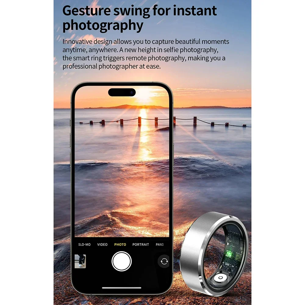 Умное кольцо для мужчин и женщин HUAWEI XIAOMI SAMSUNG монитор сердечного ритма кровяного