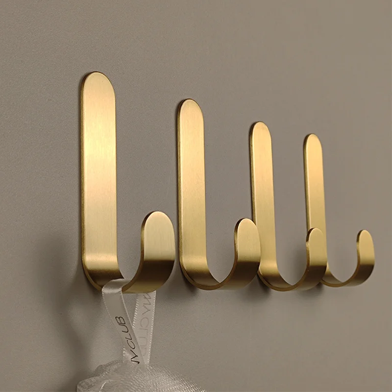 

2pcs/lot Brass Hook for Bedroom Wall Hook Towel Hanger Robe Cloth Hooks