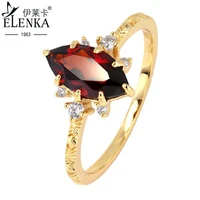 s925 real silver luxury 10mm natural garnet ring for women engagement marriage proposal ring unique design zircon gift for girls