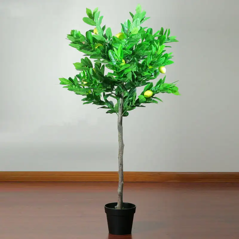 

Potted Green and Yellow Artificial
