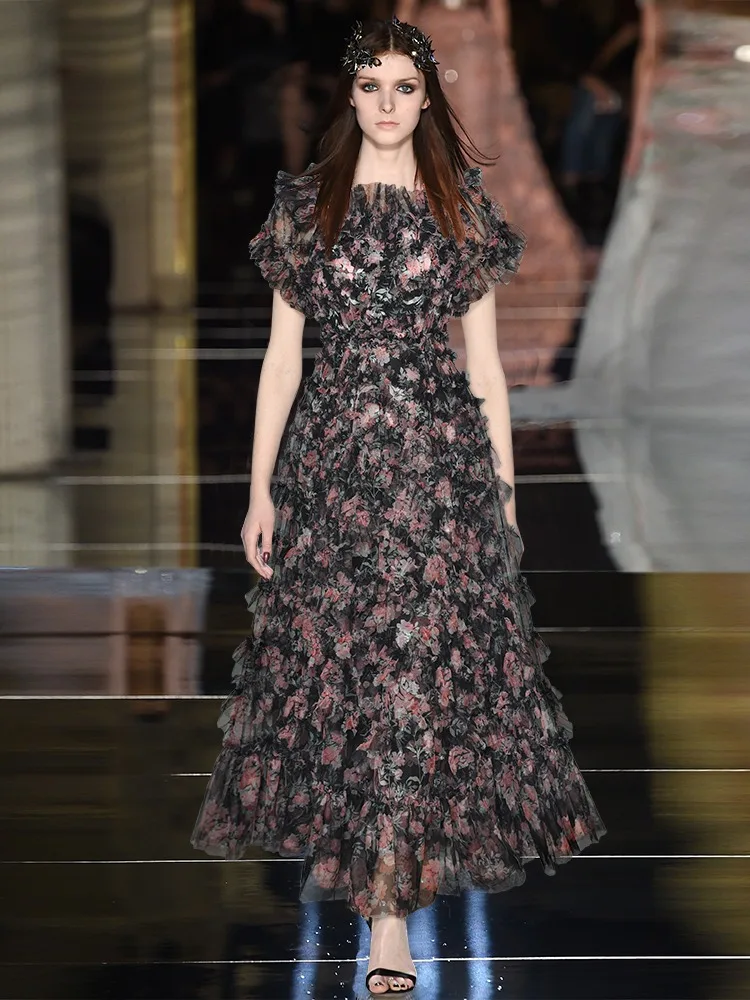 Роскошные новые летние женские модные высококачественные длинные платья для