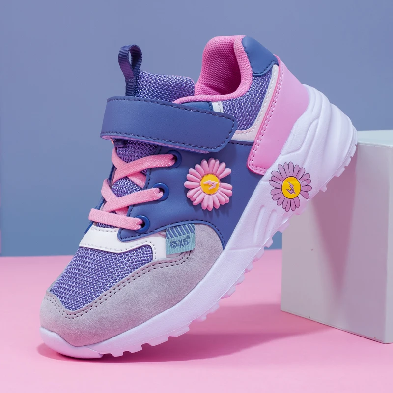 

2022 Hot Sale Kid Girls Sneakers Mesh Breathable Children Running Shoes Soft Teenage Girls Shoes Comfortable Girls Trainers Kids