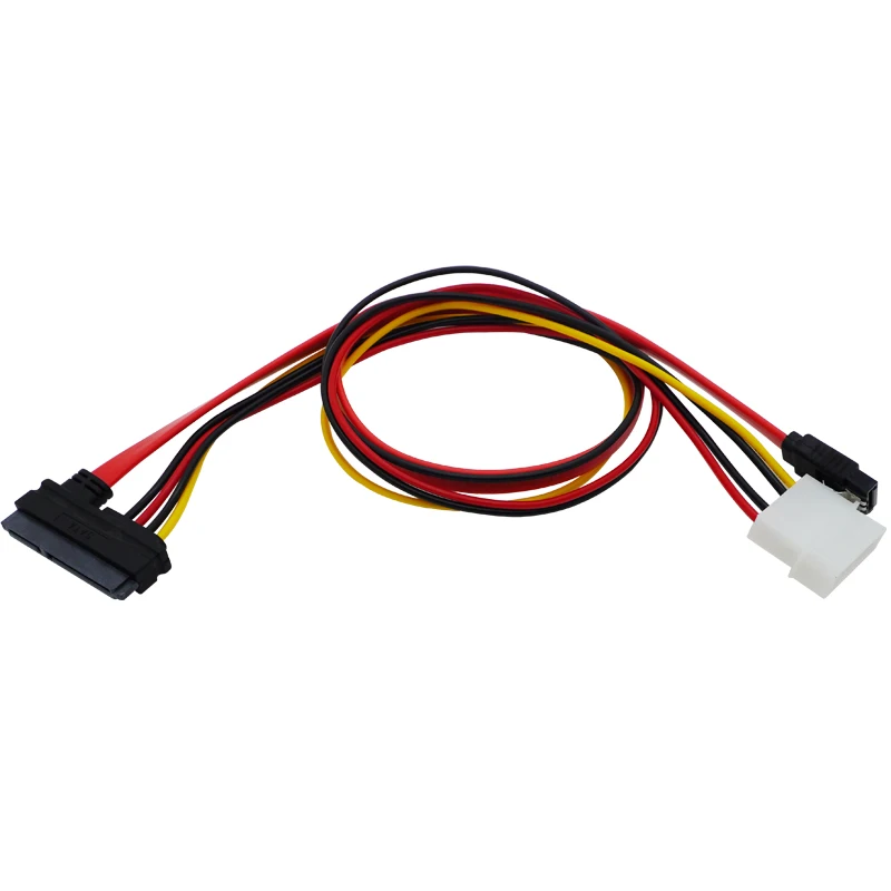 

Комбинированный кабель для передачи данных SATA Female 7 + 15 Pin и кабель питания SATA 7Pin + 4-контактный серийный кабель Molex ATA, адаптер питания