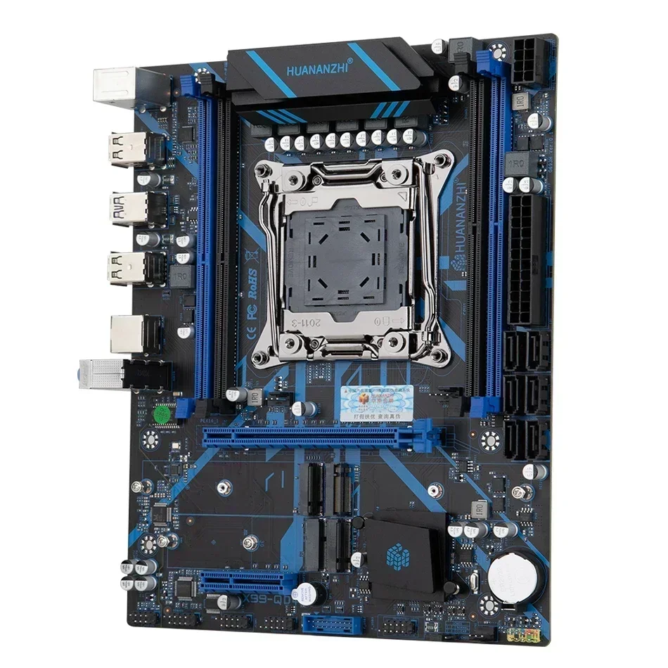 Материнская плата HUANANZHI X99 QD4 LGA 2011-3 XEON с Intel E5 2667 V4 комбинированным комплектом