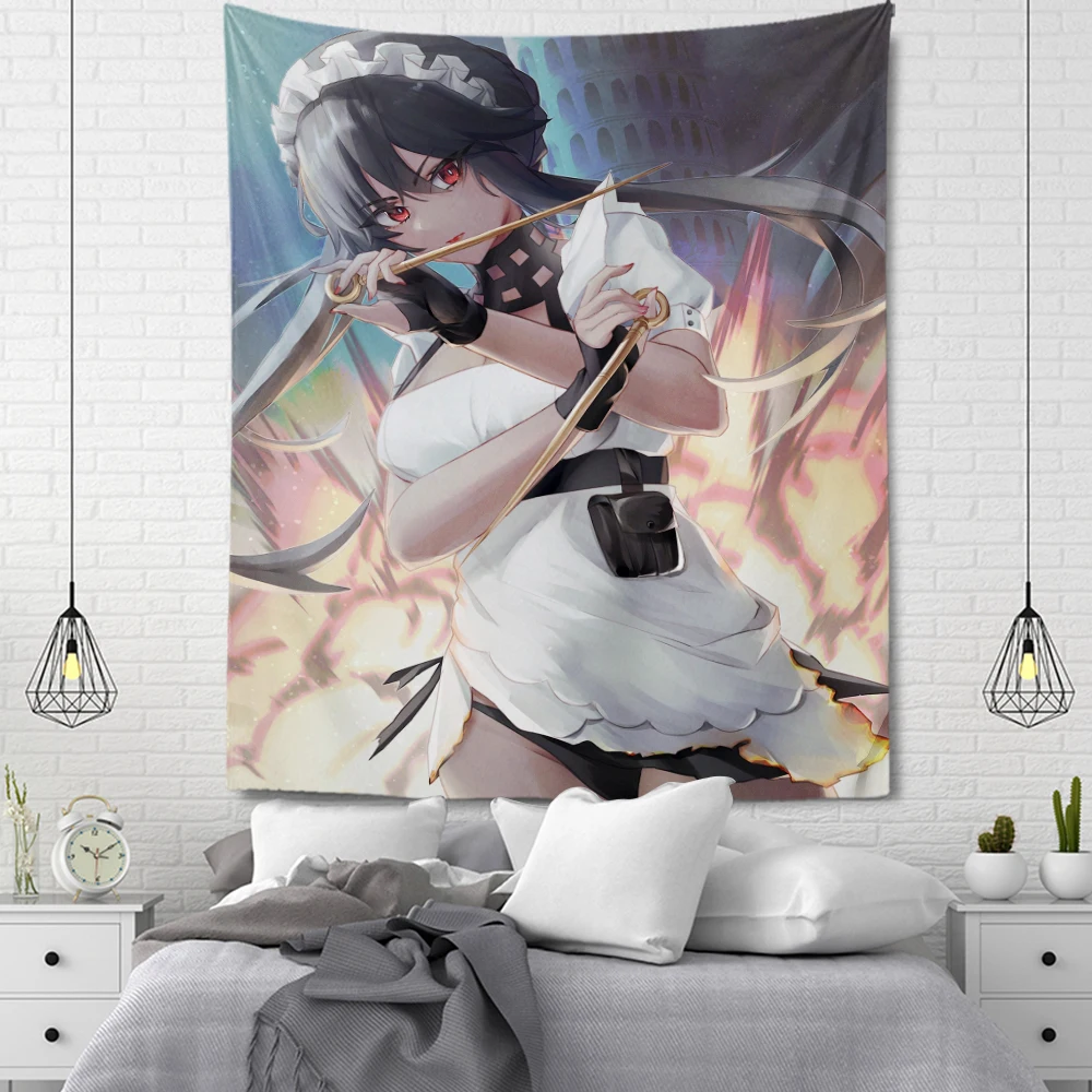

Милый гобелен, домашний декор для комнаты, принцесса шипов, Настенная подвеска, для гостиной, сексуальный аниме-персонаж, фрески, фоновая ткань