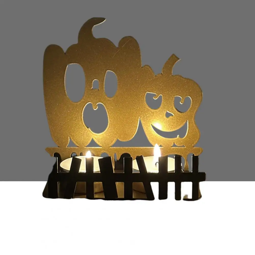 S Halloween Pumpkin Lantern Candle Holder Versatile Metal Craft For Home Outdoor Decor Spooky For Bedroom