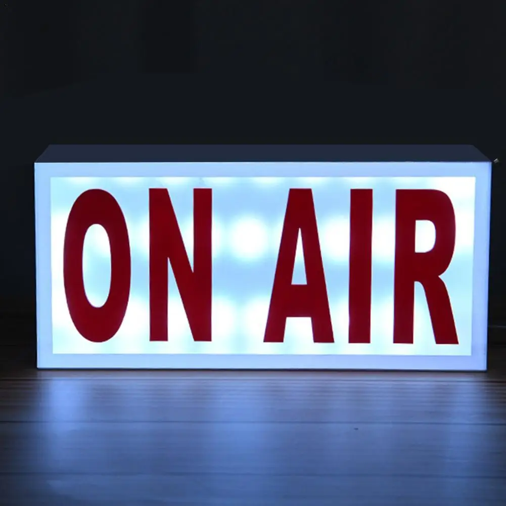 

On Air Neon Signs Wireless LED Illuminated With Dimmable Function Recording Sign Light Box For Bar Cinema Studio Pub Wall Decor