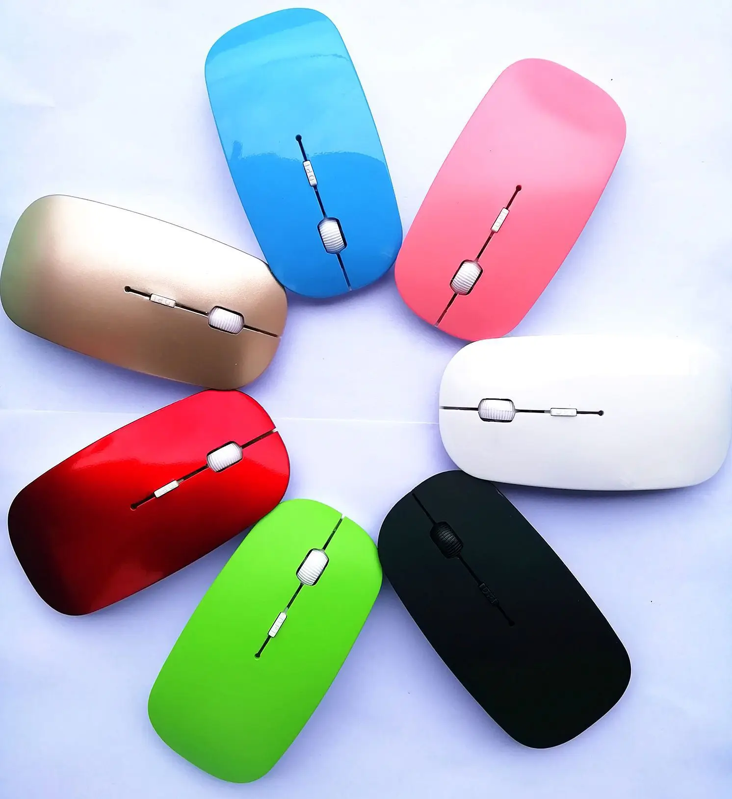 New USB Optical Wireless Computer Mouse 2.4G Receiver Super Slim Mouse For PC Laptop