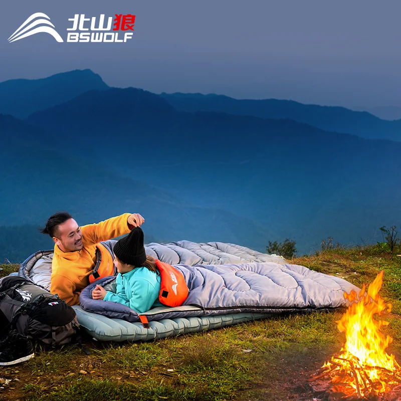 

4 Seasons Sleeping Bags for Adults Winter Waterproof Ultralight Underquilt single Couple Wild Camping Otudoor High Mountain