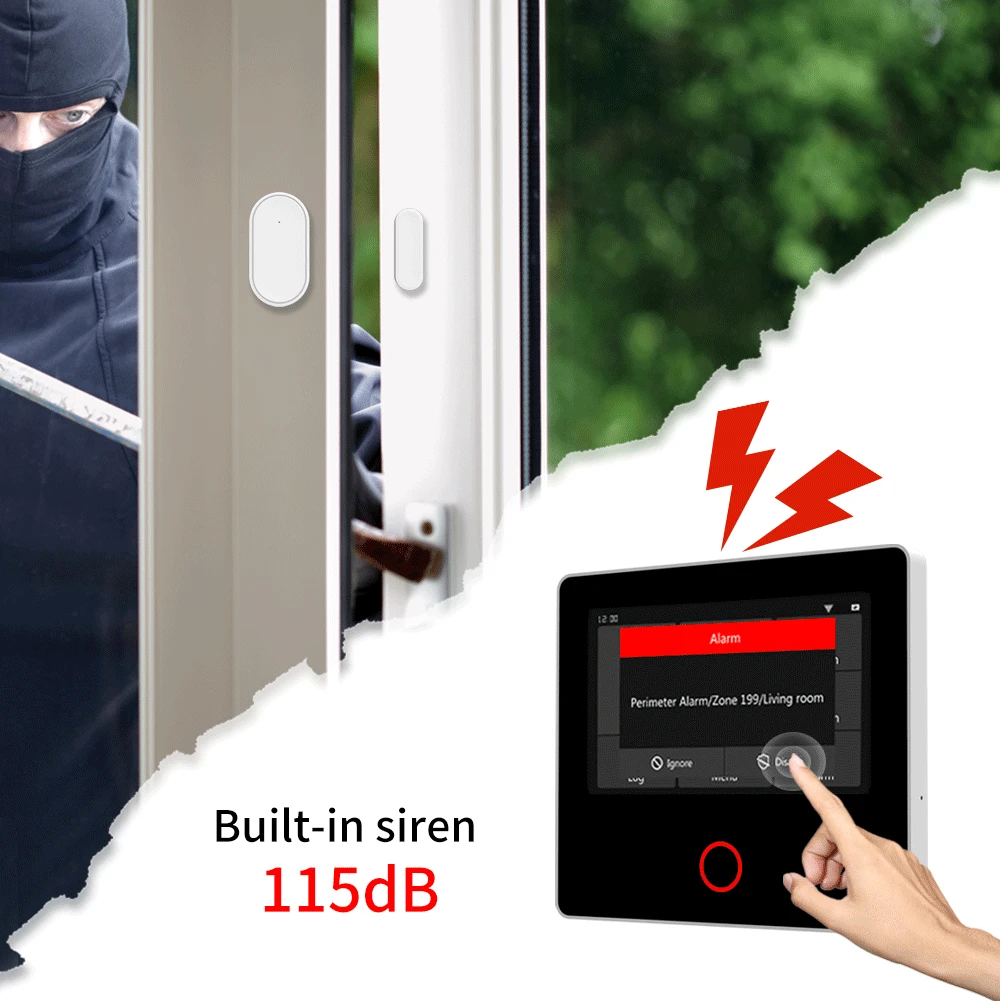 Staniot WiFi SecPanel 5 Wireless Home Alarm System Tuya Smart 4.3