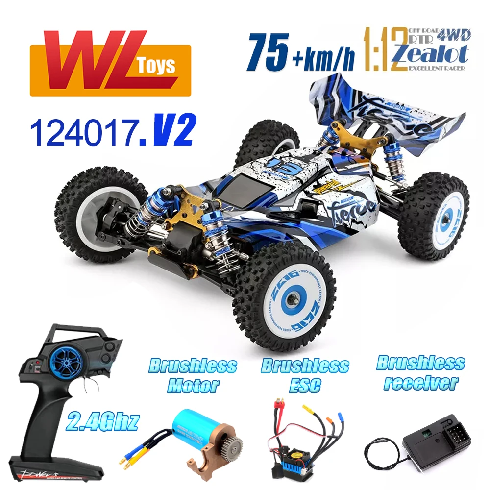 WLtoys 144001 1:14 2 4G гоночный Радиоуправляемый автомобиль 70 км/ч Металлическое шасси