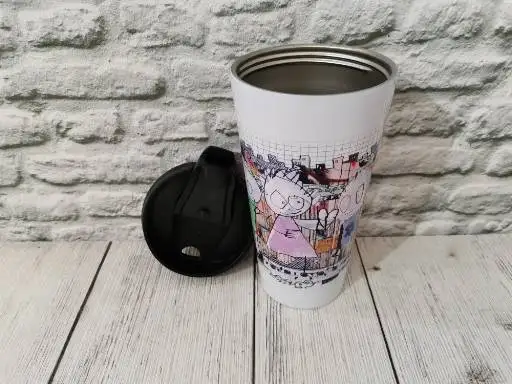 Thermocup 450 ml cartoon thermos thermocup for hot coffee tea travel | Vacuum Flasks &amp Thermoses