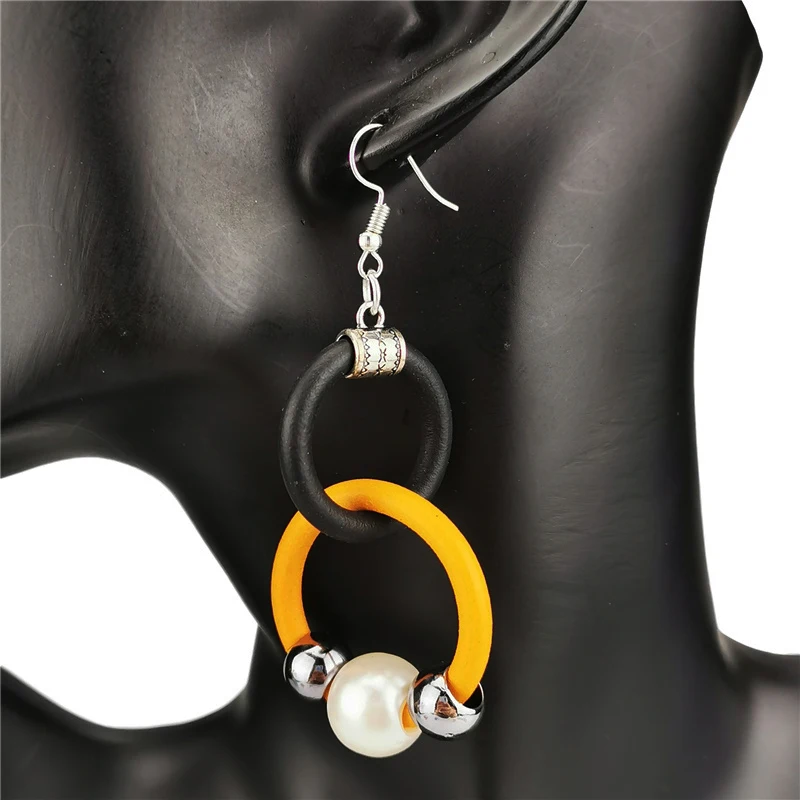 Новинка Модные металлические серьги ручной работы в этническом ретро-стиле с