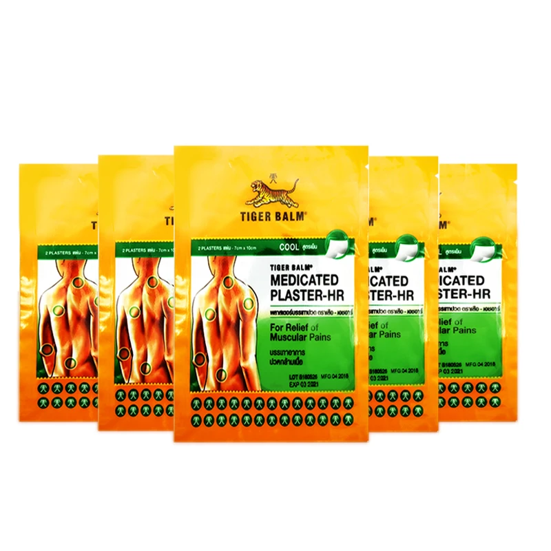 

20pcs=10bags Thailand Tiger Balm Capsicum Stickers Body Back Muscle Arthritis Rheumatism Pain Relief Patch Medical Plaster