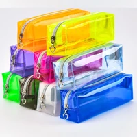 3 pcs colorful plastic pencil bag creative pencil case school stationery supplies school stationery office supplies bags