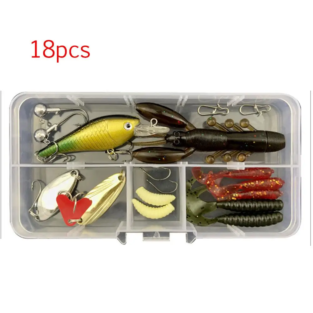 

Multi Fishing Lures Set Wobblers Mixed Colors Lure Kit Artificial Hard Bait Minnow Jig Spoon Crankbait Fishing Tackle