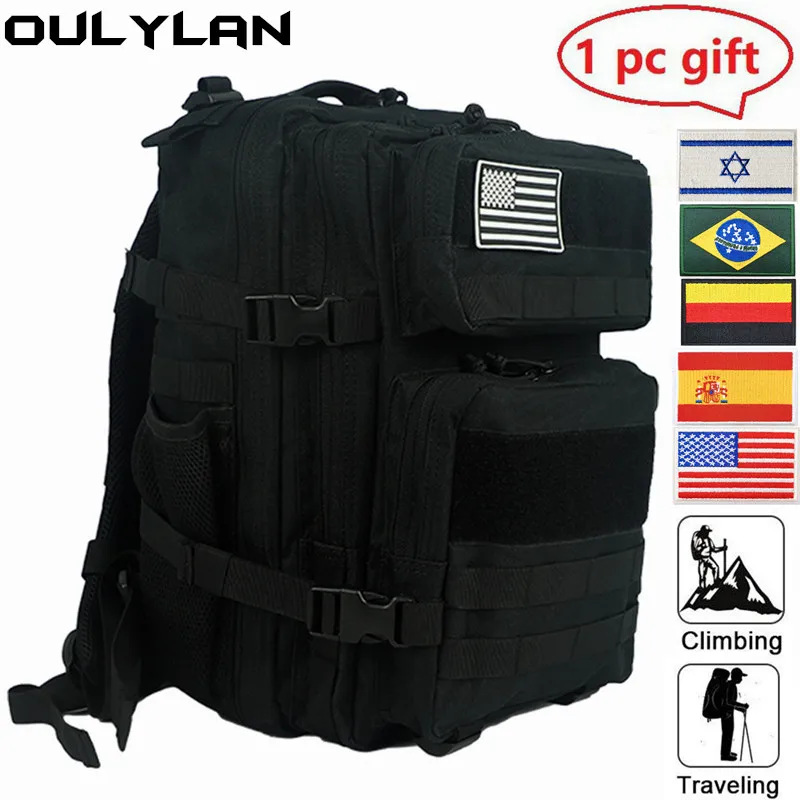 

Oulylan 25L 45L Tactical Backpack Women Man Camping Hunting Nylon Bags Outdoor Trekking Climbing 3P Military Rucksacks Mochila