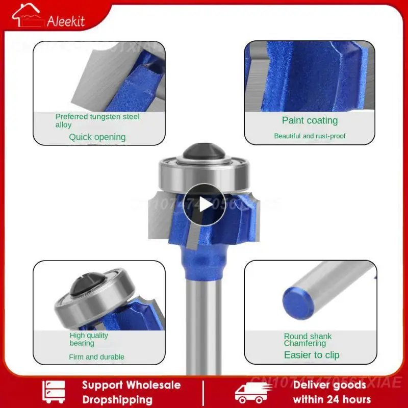 

High-grade Milling Cutter Four-edge Chamfer Router Bit High-quality 8-handle Woodworking Milling Cutter Woodworking Tool Firm