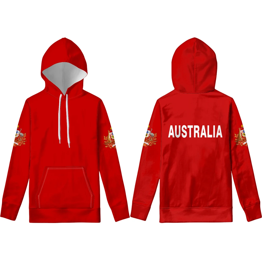 Австралийский пуловер изготовленный на заказ с номером имени Модный черный