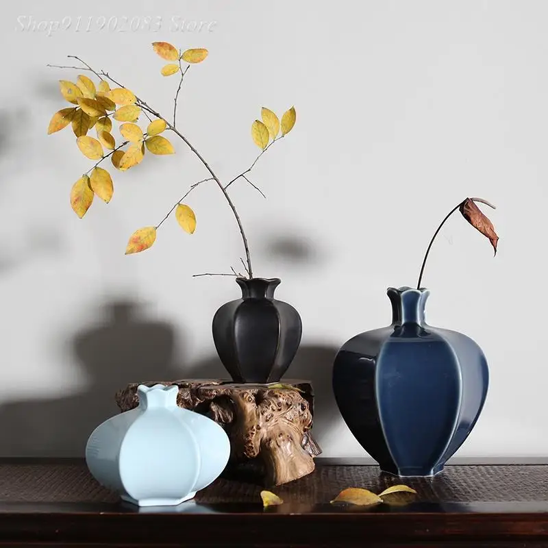 

Ceramic Vase Lotus Bud Pomegranate Shape Flower Arrangement Hydroponic Accessories Ceramic Crafts Vases Pots Home Decore