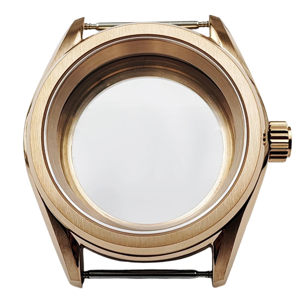 Корпус часов NH35 38 мм розовое золото сапфировое стекло из нержавеющей стали для NH36