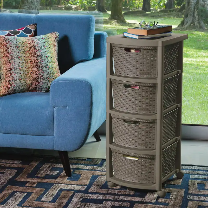 

All-purpose 4-Drawer Rolling Cart,