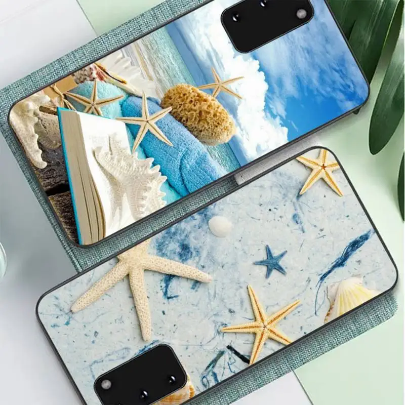 

Summer Beach starfish shell Phone Case for Samsung S10 21 20 9 8 plus lite S20 UlTRA 7edge