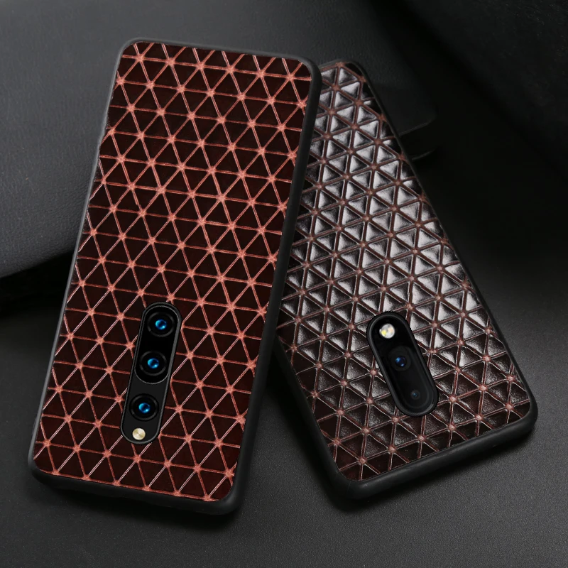 Genuine Leather Case For Oneplus 8 Pro 7 7 Pro 6 7T Phone Cover for OnePlus 6T 7T Pro Business Full Protective Case