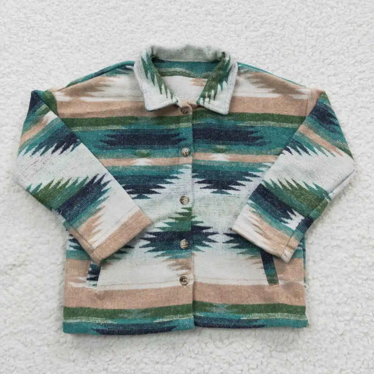 

High Quality Cotton Azsted Blue Green Long Sleeve Button T-shirts Baby Boys Autumn Fashion Clothing Tops Clothes Wholesale