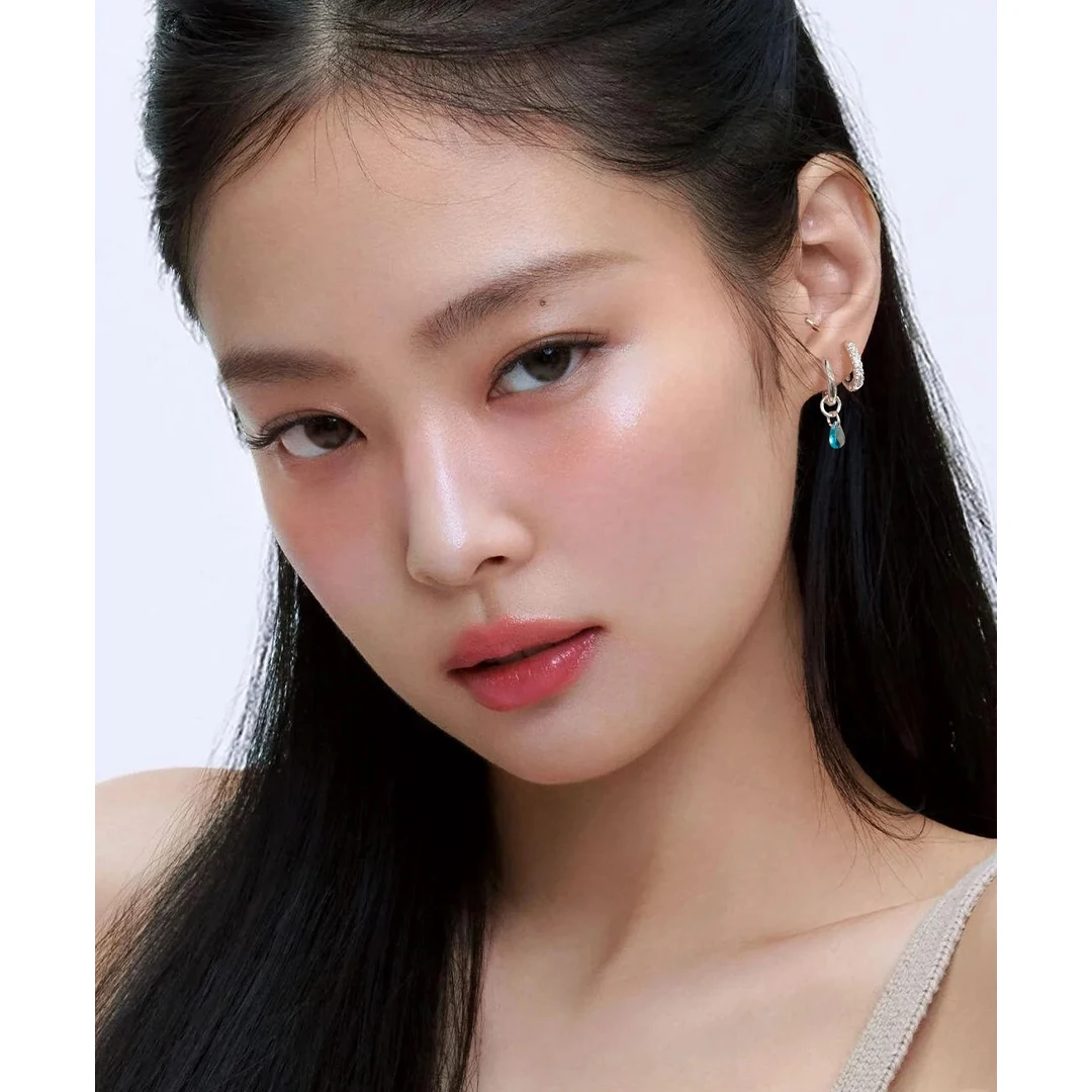 Серьги-гвоздики с цирконом Lake Water круглый комплект элегантные серьги женские