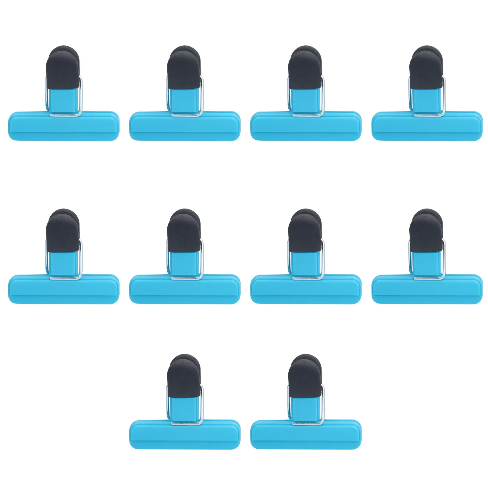 

10Pcs Food Clip ABS Chip Bag Clip Good Sealing and Multifunction Non Slip Clip for Kitchen BlueSmall