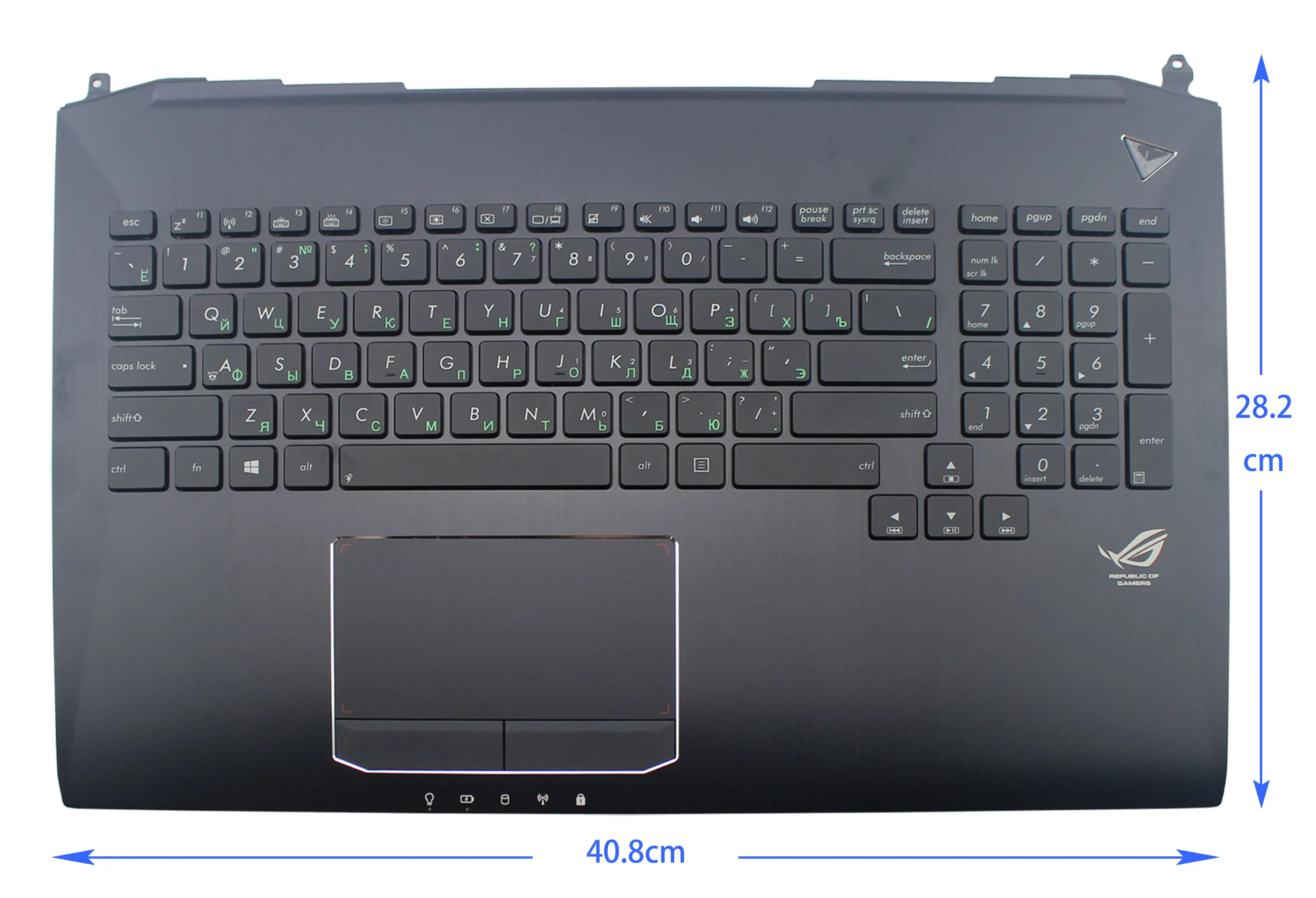 Новая Черная русская клавиатура с подсветкой LARHON с русской ...