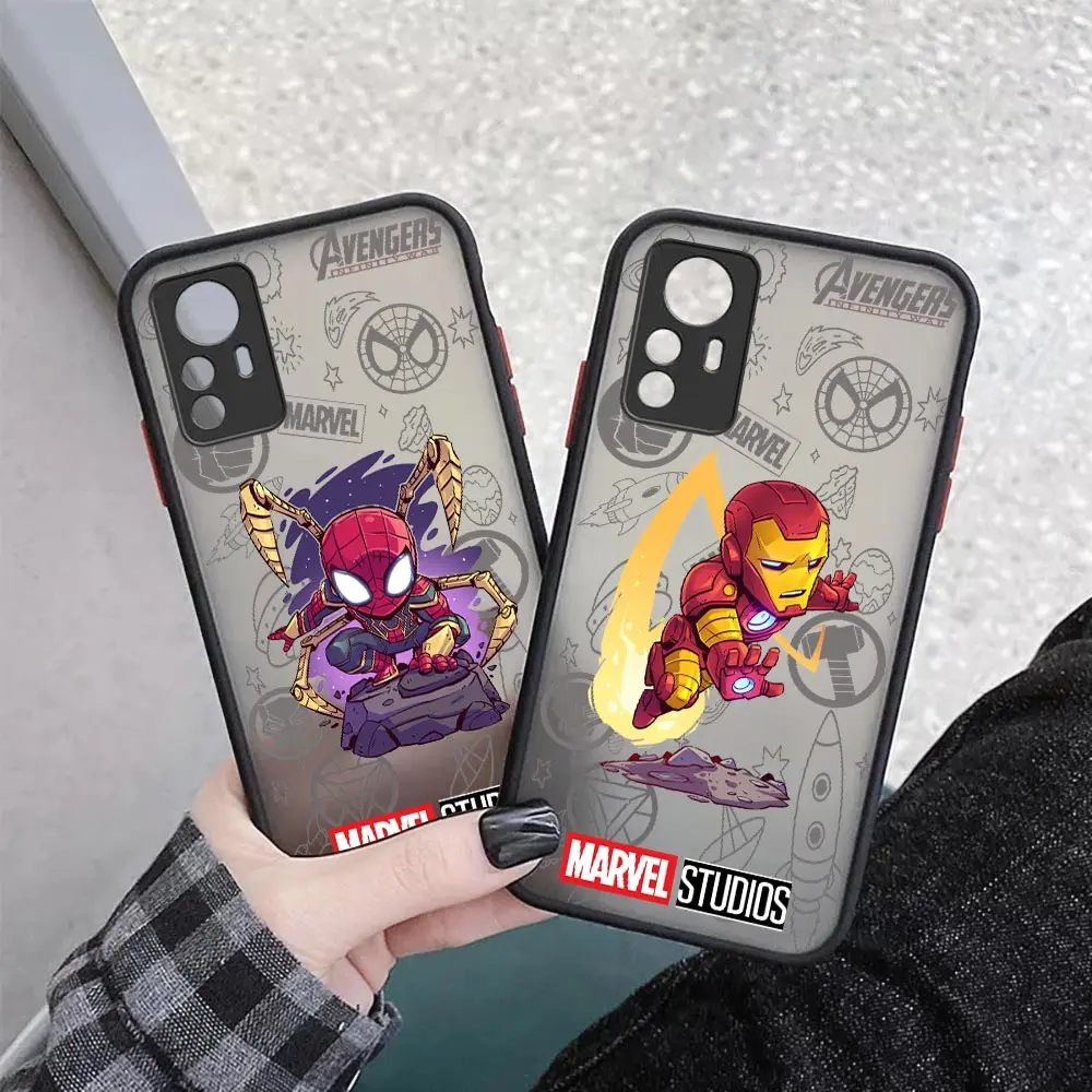 

Marvel Heros SpiderMan Groot Matte Case For Xiaomi Mi 13 12 12S 12T 12X 11 11T 10 10T 10S 9 8 6X 5X A2 A1 Pro Ultra Lite Cover