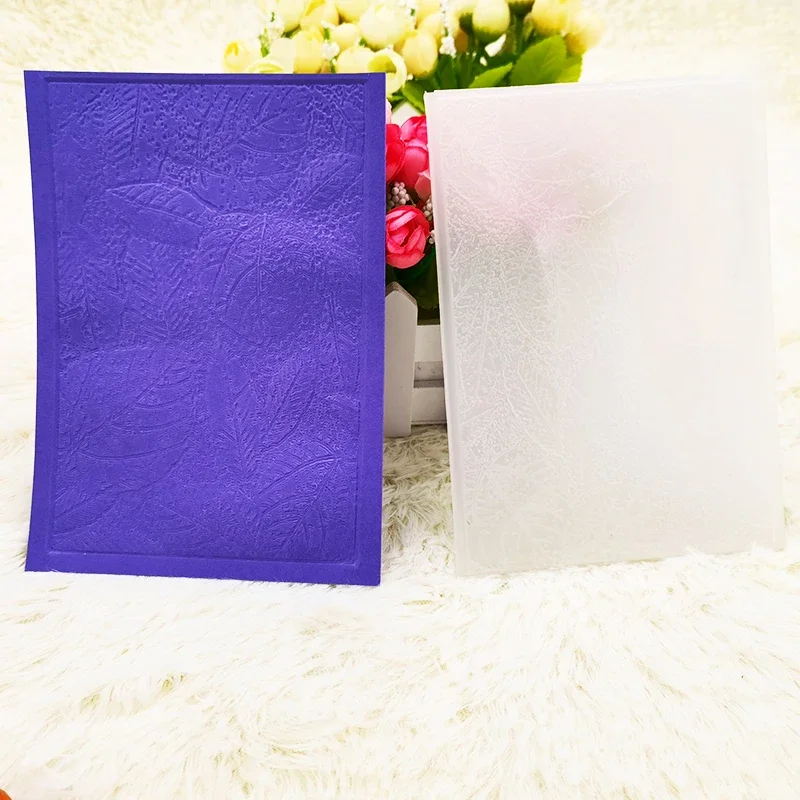 3d тисненые папки с узорами листьев для ручной работы кирпичная стена булыжник