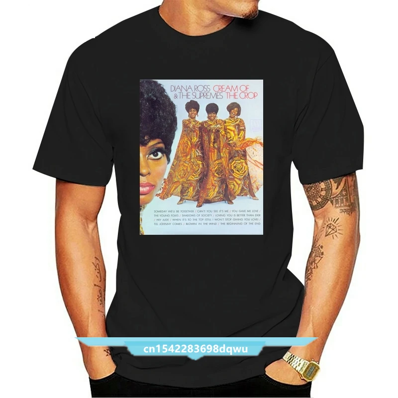 

Кроп-футболка с надписью «Diana Ross an Supremes»