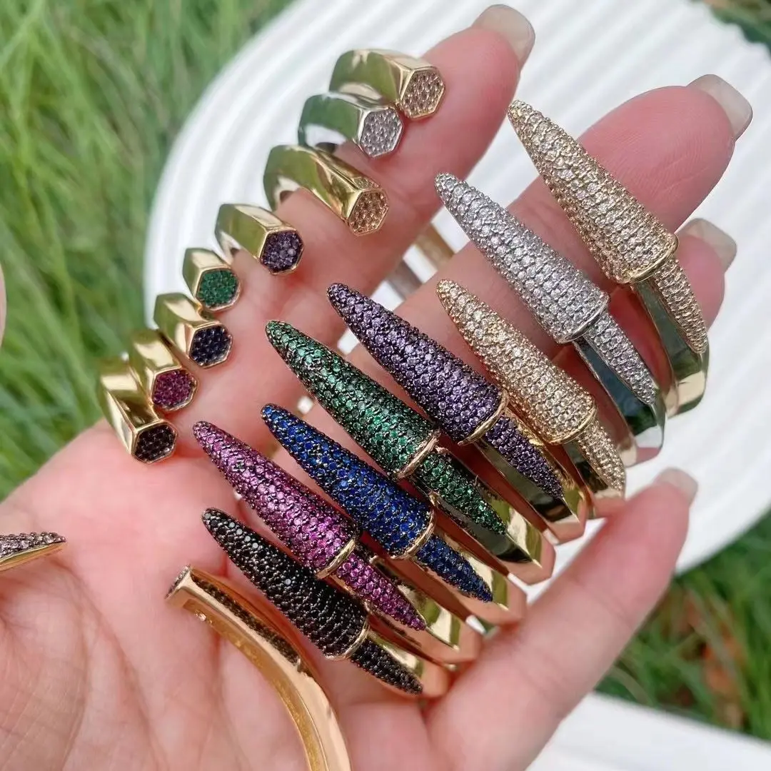 

3 шт., свадебный браслет для женщин с покрытием из циркония